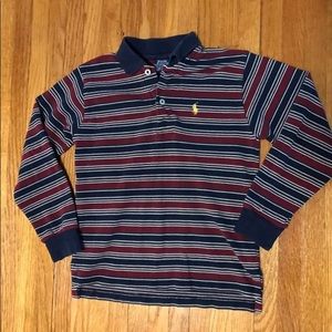 Boys Vintage Size 7 Striped Ralph Lauren Polo